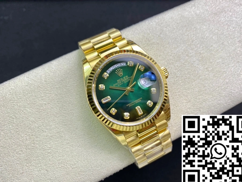 Yellow Factory Green Gold Day-Date Dial M128238-0069 EW Gradual Rolex 1019